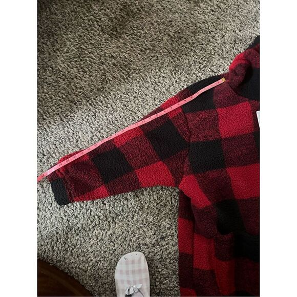 NWT Sabrina Lauren Heavy buffalo plaid, plush jacket ￼with pockets double closur - Picture 10 of 13